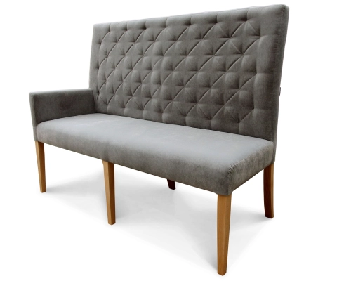 Ławka modułowa do restauracji do korytarza.