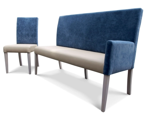 Ławka modułowa do restauracji do korytarza.