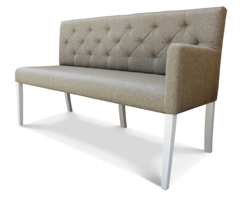 Modułowe ławki z oparciem do restauracji do poczekalni.