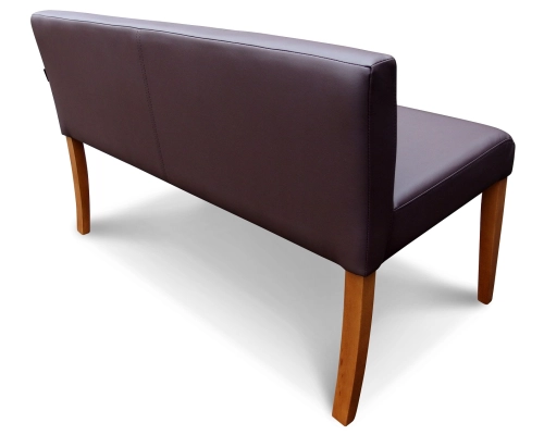 Niska ławka z oparciem do restauracji do kuchni.