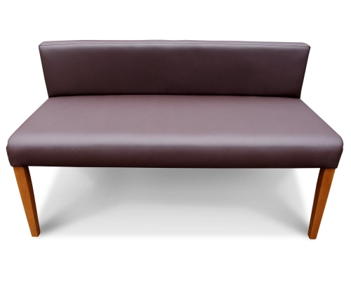 Niska ławka z oparciem do restauracji do kuchni.