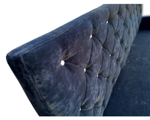 Ławka Ludwik pikowana kryształkami o wysokości 98cm