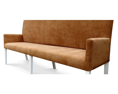 Ławka tapicerowana z oparciem do restauracji do kuchni.