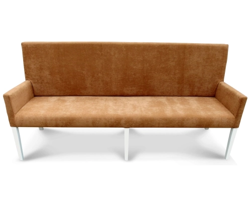 Ławka tapicerowana z oparciem do restauracji do kuchni.