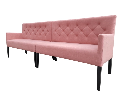 Tapicerowana ławka do restauracji, ławka modułowa.