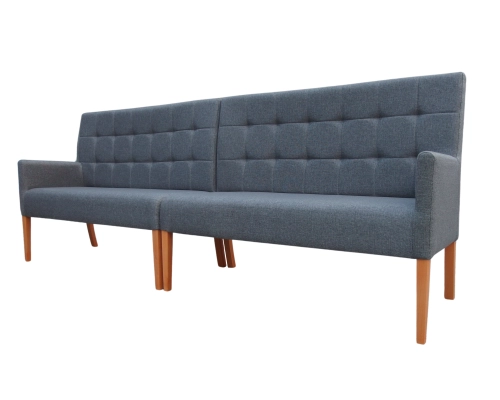 Tapicerowana ławka do restauracji, ławka modułowa.