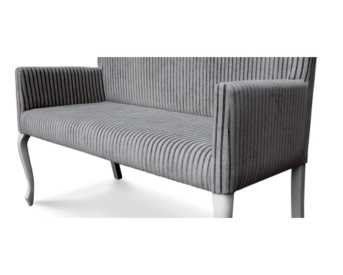 Ławka Ludwik profil prosty z gładkim oparciem