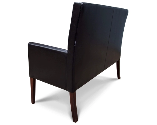 Błyszczaca ławka z grubym siedziskiem