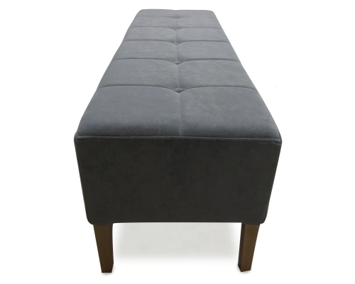 Pufa gruba pikowana w kwadraty z guzikami z tkaniny