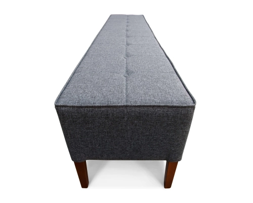 Pufa gruba pikowana guzikami z lamówką