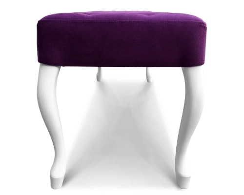 Pufa wąska Ludwik z siedziskiem pikowanym w karo