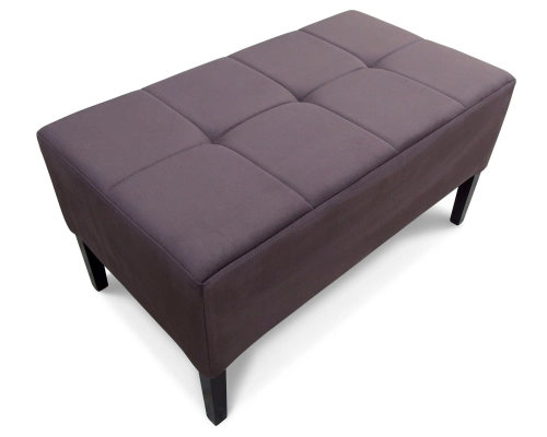 Pufa gruba do przedpokoju pikowana w kwadraty