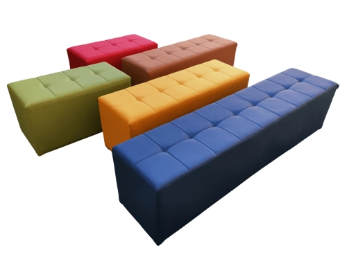 Ławka tapicerowana szkolna do szatni, do korytarza